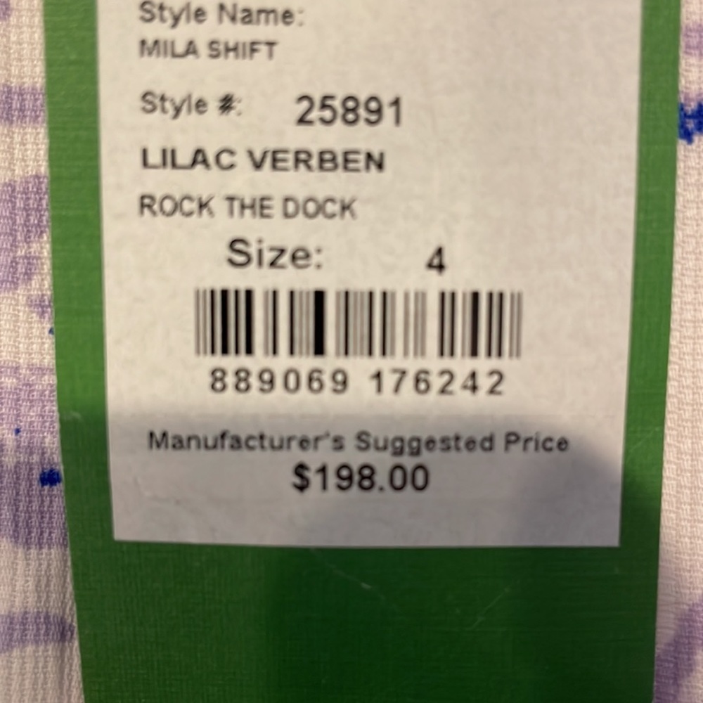 Lilly Pulitzer NWT size 4  Mila Shift dress - Picture 5 of 6